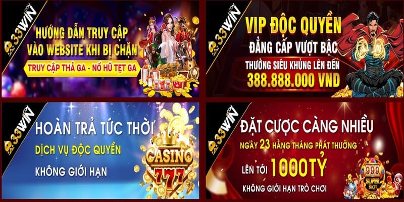 Đa dạng ưu điểm dành tặng cho mọi hội viên của 33Win